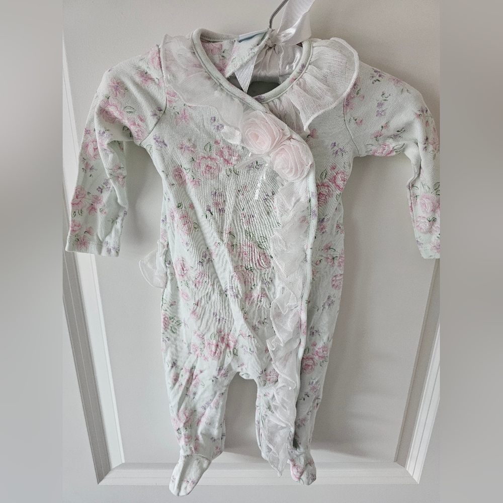 Edgehill Collection Pink Floral Footie